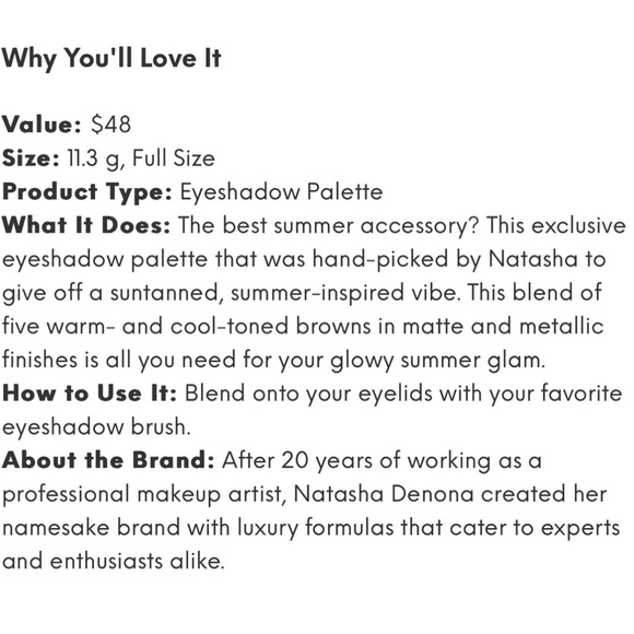 Natasha Denona Cupid Eyeshadow Palette. Brand new! Never used - Picture 3 of 5